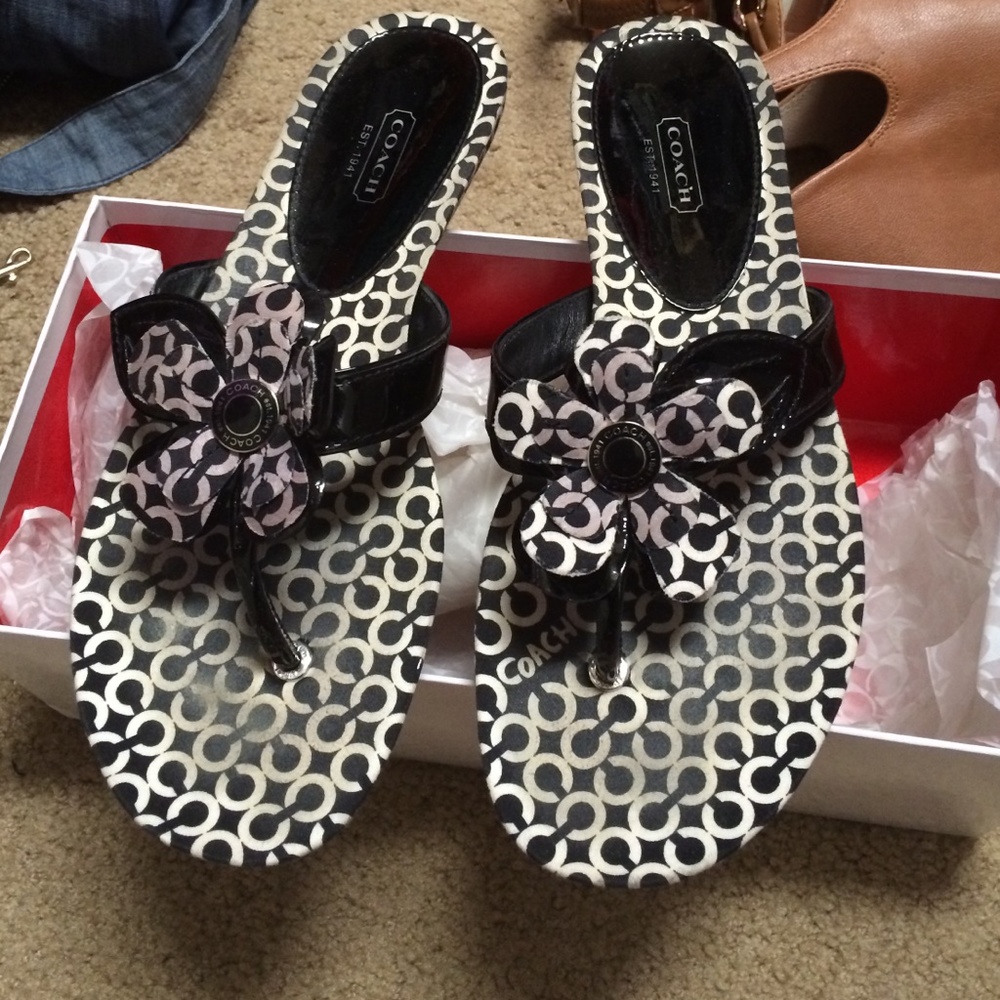 Coach sandals (authentic)